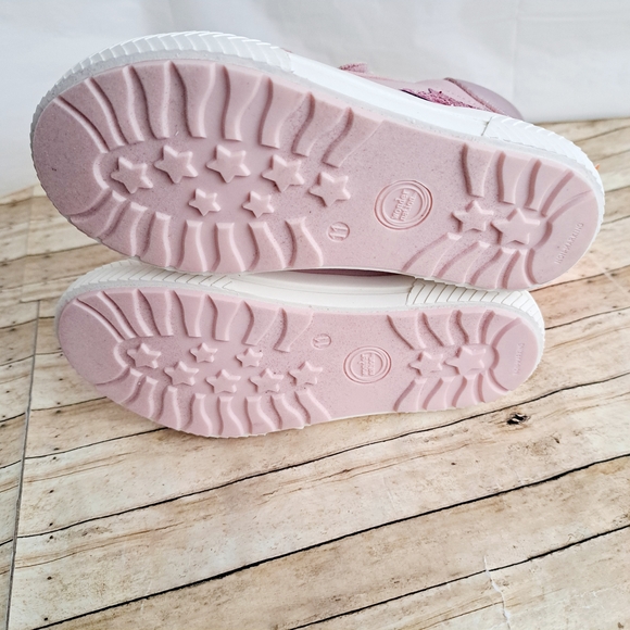 Wonder Nation Pink Star Sneakers with Velcro Straps - Picture 9 of 9